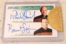 The Quotable Star Trek TNG Patrick Stewart & Brent Spiner Dual Autograph