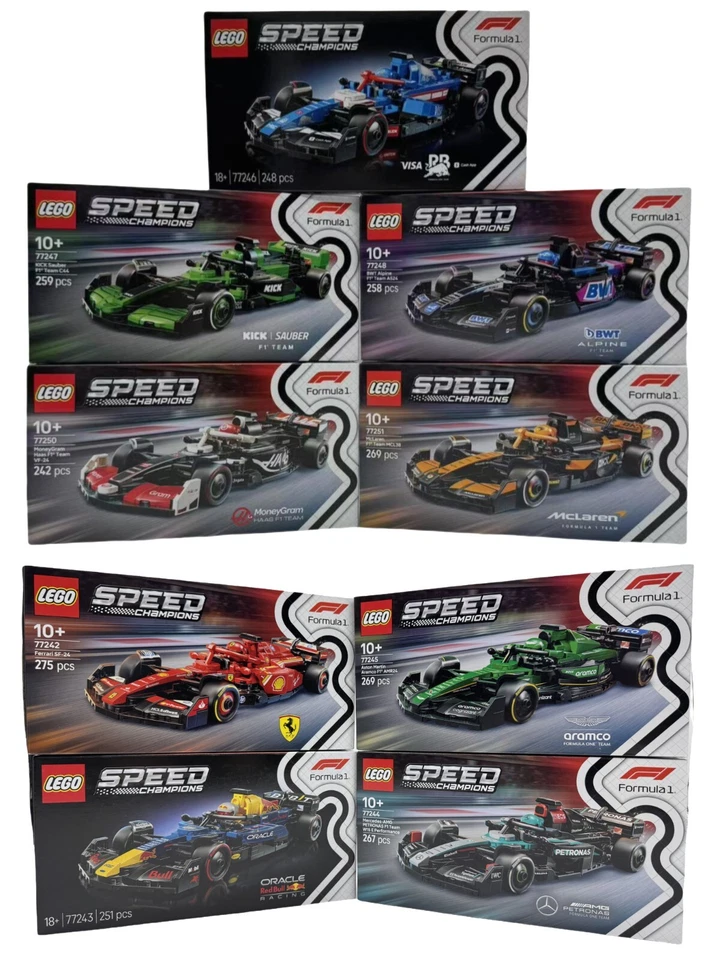 LEGO Speed Champions F1 TeamRace Car 77246 77247 77248 77250 77251 Brand New - image 1 of 1