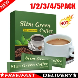 18-90X Grüner Kaffee Grüner Schlanker Kaffee mit Ganoderma Kontrolle Gewichtsverlust UK - Bild 1 von 12