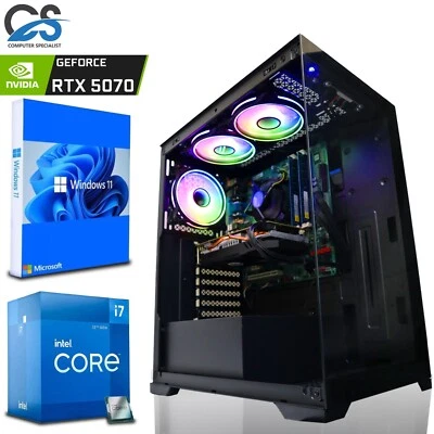 RTX Gaming PC i7 12700KF / 32GB DDR5 / 12GB RTX 5070 / 2TB M.2 + 1TB / Wins 11 - Image 1 of 4