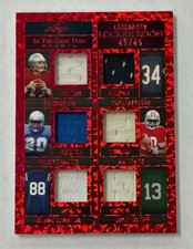 Sanders Rice 2022 Leaf In The Game Used No.LR-14 45/45 Locker Room 6x Relic Card