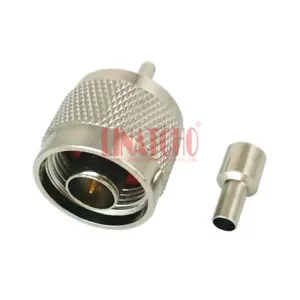 Conector coaxial crimpado cable RF macho 50ohm RG174 RG316 RG178 50-1.5 50-1.5 cobre N - Imagen 1 de 10