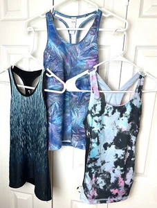 IVIVVA by LULULEMON Tank Tops Keep Ur Cool Reversible Lot Of 3 Girl Shirts Sz 10 - Picture 1 of 23