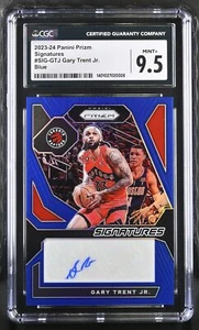 Autógrafos azules 30/49 Panini Prizm Signatures Gary Trent Jr. 2023-24 CGC 9,5 - Imagen 1 de 2