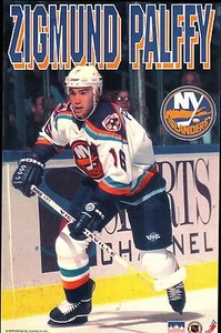 1996 Zigmund Palffy NEW YORK ISLANDERS Original Starline Poster OOP - Picture 1 of 1