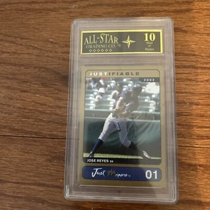 CARTA DA SCAMBIO JOSE REYES ALL STAR AUTENTICA GEMMA VINTAGE NUOVA DI ZECCA 10 RARA - Foto 1 di 2