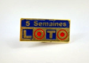 Pin's Pins FDJ Française des Jeux Loto 5 Semaines Bleu - Imagen 1 de 2