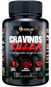 Alpha Lion Cravings Killer Metabolism & Diet Support Helps Control Hunger 50 Cap - Picture 1 of 3