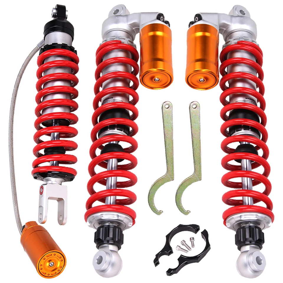 STAGE 3 ADJUST FRONT & REAR AIR SHOCKS ABSORBER FOR SUZUKI QUADSPORT LTZ400 Z400 - Image 1 of 4