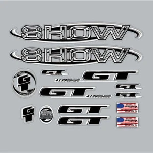 1999 GT BMX -SHOW - decal set - Blue frame - Picture 1 of 1