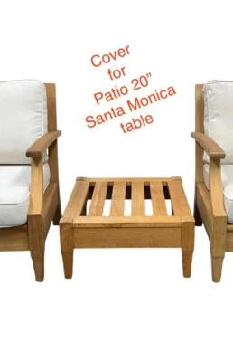 RH RESTORATION HARDWARE Outdoor Patio Cover For SANTA MONICA 20”  Side Table - Image 1 of 4