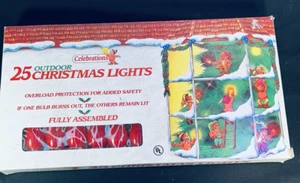 Vintage Celebrations 25 Outdoor Christmas Lights 9807447 Red Tested NOS. - Picture 1 of 6