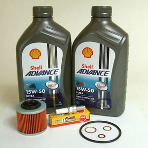 Service Kit Ölwechsel Shell 15W-50 Öl passend für MZ Muz 125 SM SX RT - Bild 1 von 2