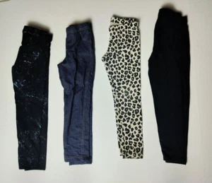Four Girls XS (4-5) Leggings Leopard, Denim, Black, Blue Cat & Jack Carter's - Picture 1 of 14