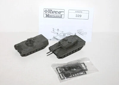ROCO MINITANKS HO LEOPARD 1 + N329 LEOPARD 2 MILITAIRE CHAR TANK COMBAT ALLEMAND - Photo 1/4