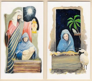 12 Christmas Cards with Bible Text - 6 Each of 2 designs EB11412 - Picture 1 of 3