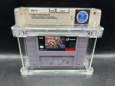 Tom duBois Illustrator Signed Super Castlevania IV SNES WATA 9.2 Cart Confirmed - Image 1 of 4