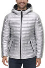 Calvin Klein Mens Packable Down Hooded Jacket X-Large Silver - NWT $225