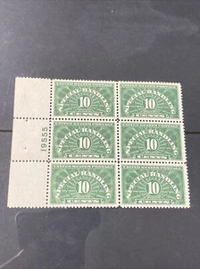 Bloque de placas 10C de manejo especial US QE1 bloque de 6 extra fino como nuevo nunca con bisagras - Imagen 1 de 2