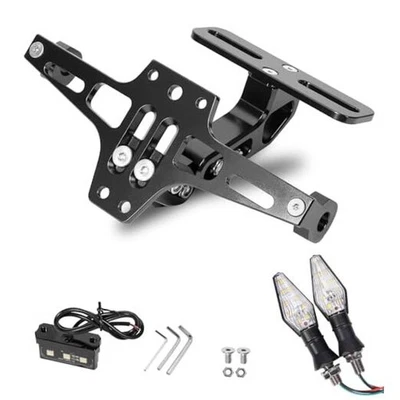 Soporte universal ajustable para matrícula de motocicleta guardabarros de motocicleta  Foto 1 de 4