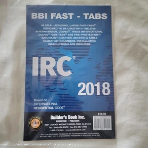 2018 International Residential Code (IRC) Fast Tabs For Quick Reference - Imagen 1 de 2