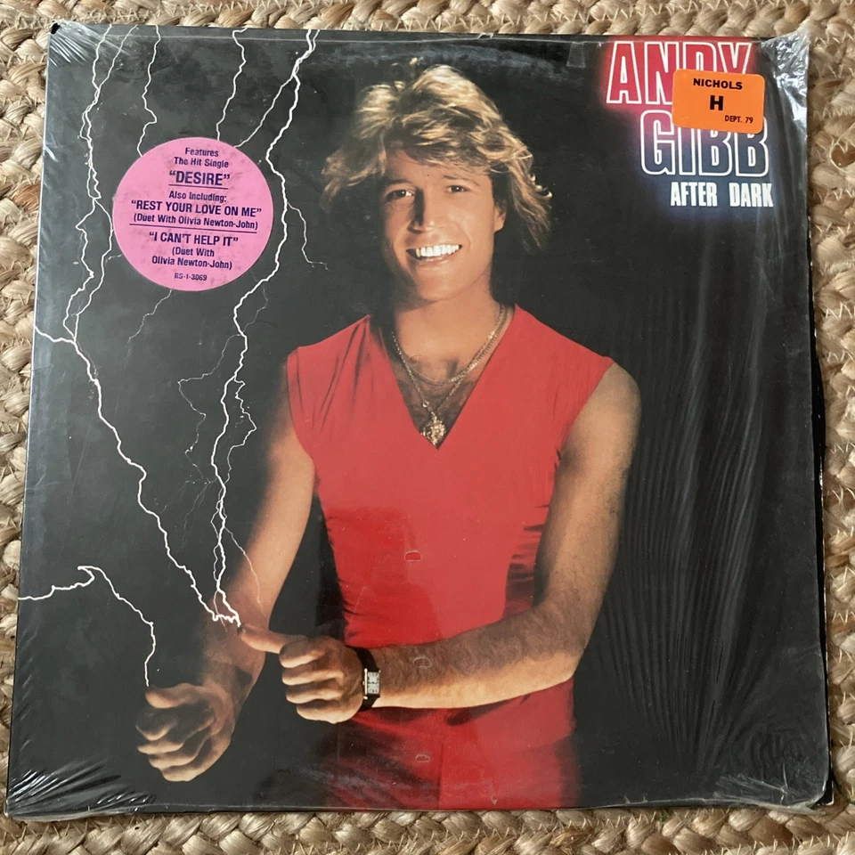 ANDY GIBB After Dark NEW 1980 LP Olivia Newton-John Pop Vinyl Record RSO-3069 Foto 1 de 4