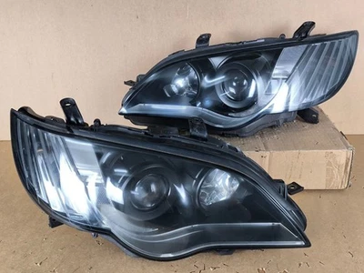 Faróis JDM Subaru Legacy BPE BP5 BL5 HID pretos faróis 2006-2008 - Imagem 1 de 4