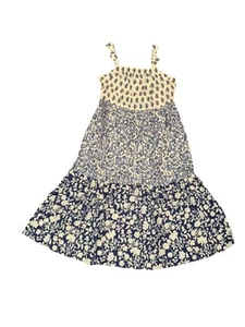 Wonder Nation Girls Tiered Dress Summer Dress Sleeveless Floral Dress Size M 7-8 - Picture 1 of 8