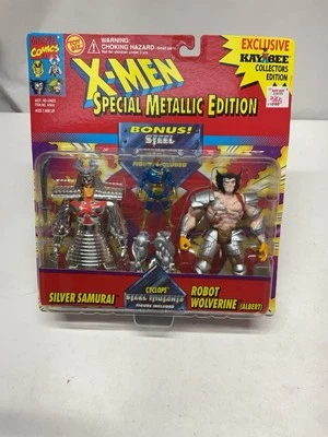 X-Men Special Metallic Edition Two Pack, Wolverine & Samurai Toy Biz 1994  - Image 1 of 4