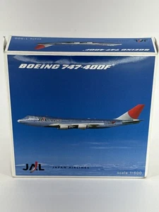 Herpa JAL Japan Airlines Boeing 747-400F Carga Diecast Modelo Avión 1:500 515061 - Imagen 1 de 12