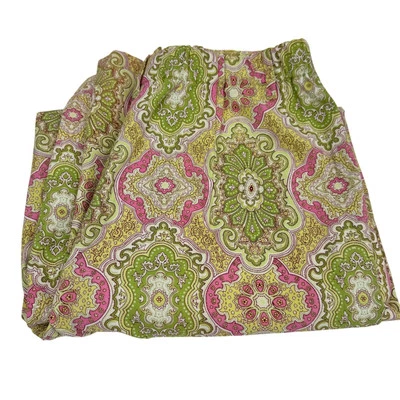 Pantalones Talbots Mujer 10 (30x30 REAL) Verde Rosa Paisley Clásicos De Colección EE. UU. Foto 1 de 4