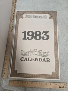 Vintage Wandkalender, Sears Rehbock Top Preismacher, 1983 - Bild 1 von 2