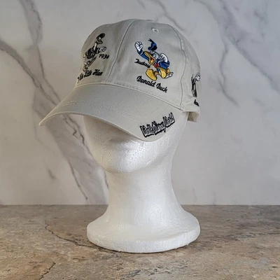 SOMBRERO BORDADO AJUSTABLE VINTAGE WALT DISNEY WORLD FACES OF DONALD - DEFECTUOSO Foto 1 de 4