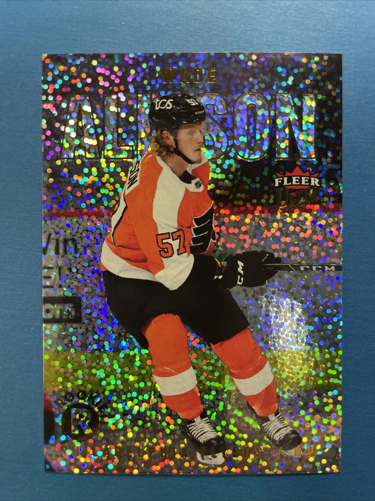 2021 Upper Deck Fleer Ultra Rookies Speckled Rainbow Foil Wade Allison Rookie RC