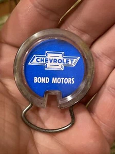 Vtg Advertising BOND MOTORS Chevrolet Dealer Auto Car Vernon Co IOWA Pat Pend - Picture 1 of 17