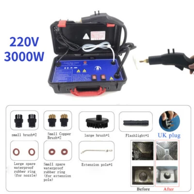Comercial 220V Nuevo Portátil 3000W Máquina de Limpieza de Tapicería de Coche Limpiador de Vapor - Imagen 1 de 4