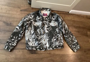 Vintage Baseball MLB CHICAGO WHITE SOX GRAFFITI Pro Player Denim Jacket Size L - Picture 1 of 12