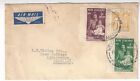 1956 Wellington New Zealand NAC Airmail Label to Linlithgow Scotland 1/3