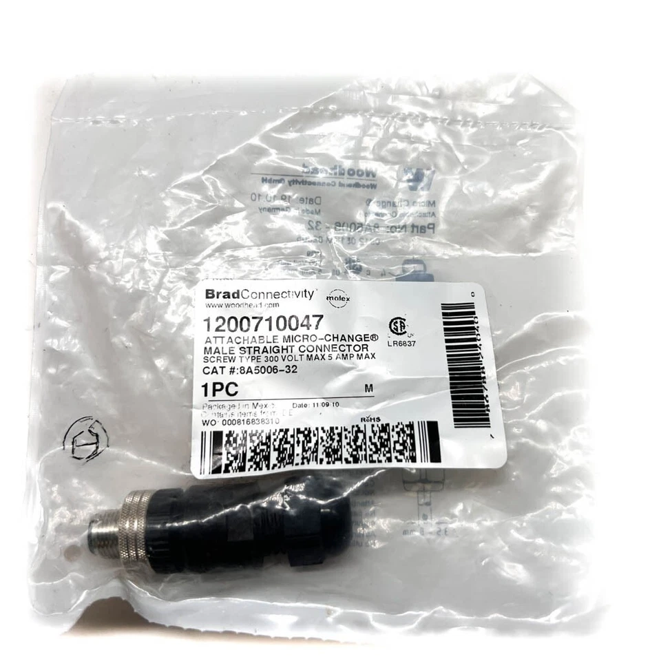 Conector recto macho microcambio Brad 1200710047 Molex 8A5006-32 Foto 1 de 4
