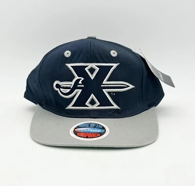 Xavier Musketeers NCAA Vtg 90s College Sports Snapback Hat Baseball Cap NWT - Image 1 of 4