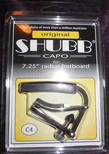 Shubb C4 ORIGINAL7.25" radius fretboard Capo Nickel NIP Free Shipping - Picture 1 of 1