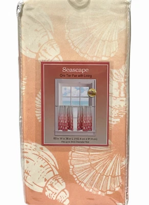 Colordrift Paisaje Marino Nivel Par 60"W x 36"L Coral Ombre Conchas Marinas Playa Costera Foto 1 de 4