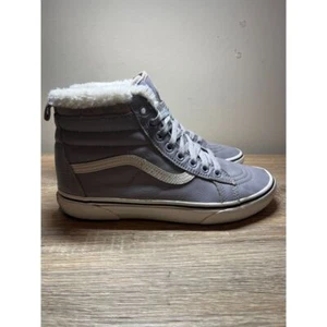 Vans Sk8 Hi Womens Size 8 Shoes Gray White Casual High Top Skate Sneakers - Picture 1 of 10