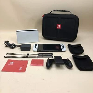 Nintendo Switch OLED Video Game Console HEG-001 Black/White - Picture 1 of 10