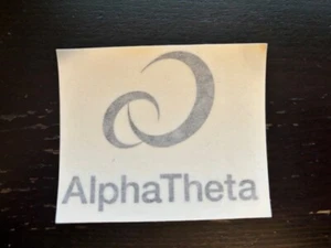 Pioneer ALPHATHETA Decal 3X2.5 EDM Trance Club XDJ Turn Table Mixer Bumper - Picture 1 of 1