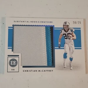 2017 Encased Christian McCaffrey Substantial Rookie Swatches /25 *Strong Patch* - Picture 1 of 10
