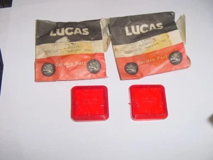 2 NOS Lucas Side Light Lens Jensen Lotus Elan Europa Triumph Spitfire MG Midget - Picture 1 of 6