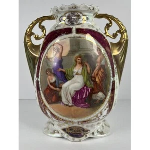 Austrian Royal Vienna 10" irisierende Vase Urne ohne Deckel um 1900 (8c6) - Bild 1 von 16
