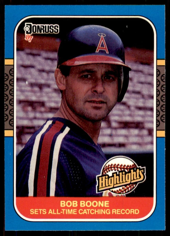 1987 Donruss Highlights Bob Boone Baseball Cards #41 - Image 1 of 2