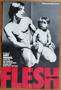 FLESH andy warhol joe dallesandro affiche cinema originale 90x60 - Photo 1/1